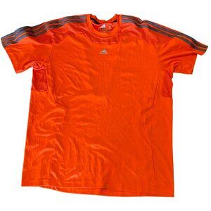 Adidas ClimaCool Orange Skull Design Mens XL Sports T-Shirt  athletic wear‎ read